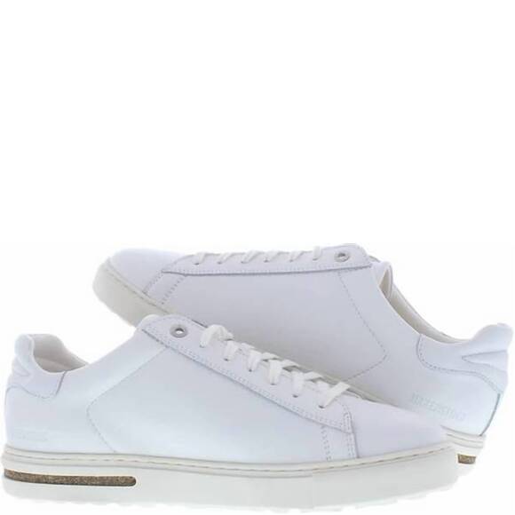 NEW BIRKENSTOCK men's bend leather sneakers in white